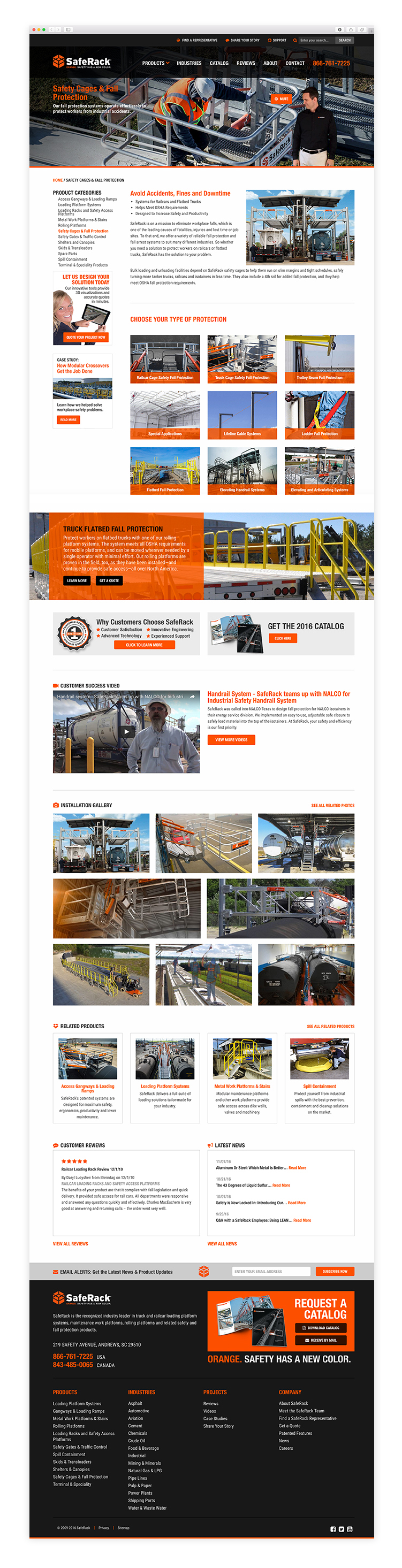 Saferack Website Tim Hogan Graphic Web Design Charleston Sc