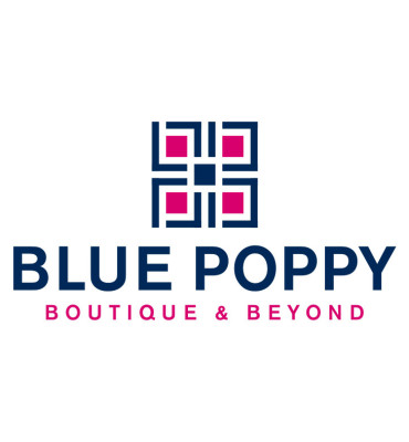 Blue Poppy Boutique Logo Design