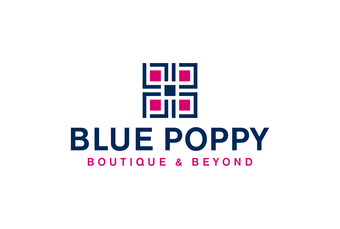 Blue Poppy Boutique Logo Design