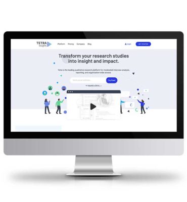 tetra insights website design